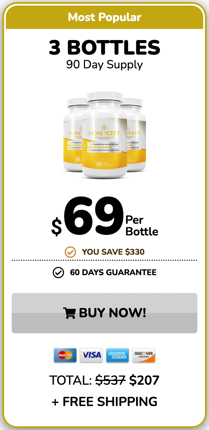 HoneyCept 3 bottle package