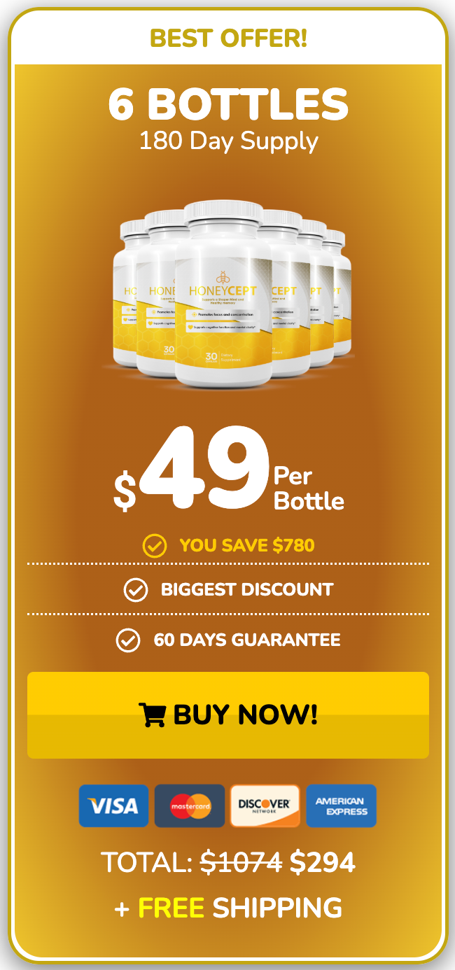 HoneyCept 6 bottle package